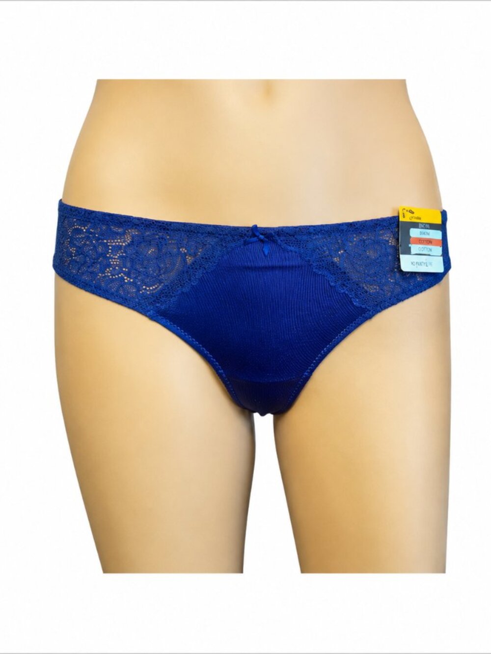 INC International Concepts Bright Blue Small Lace Thong